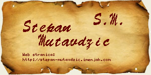Stepan Mutavdžić vizit kartica